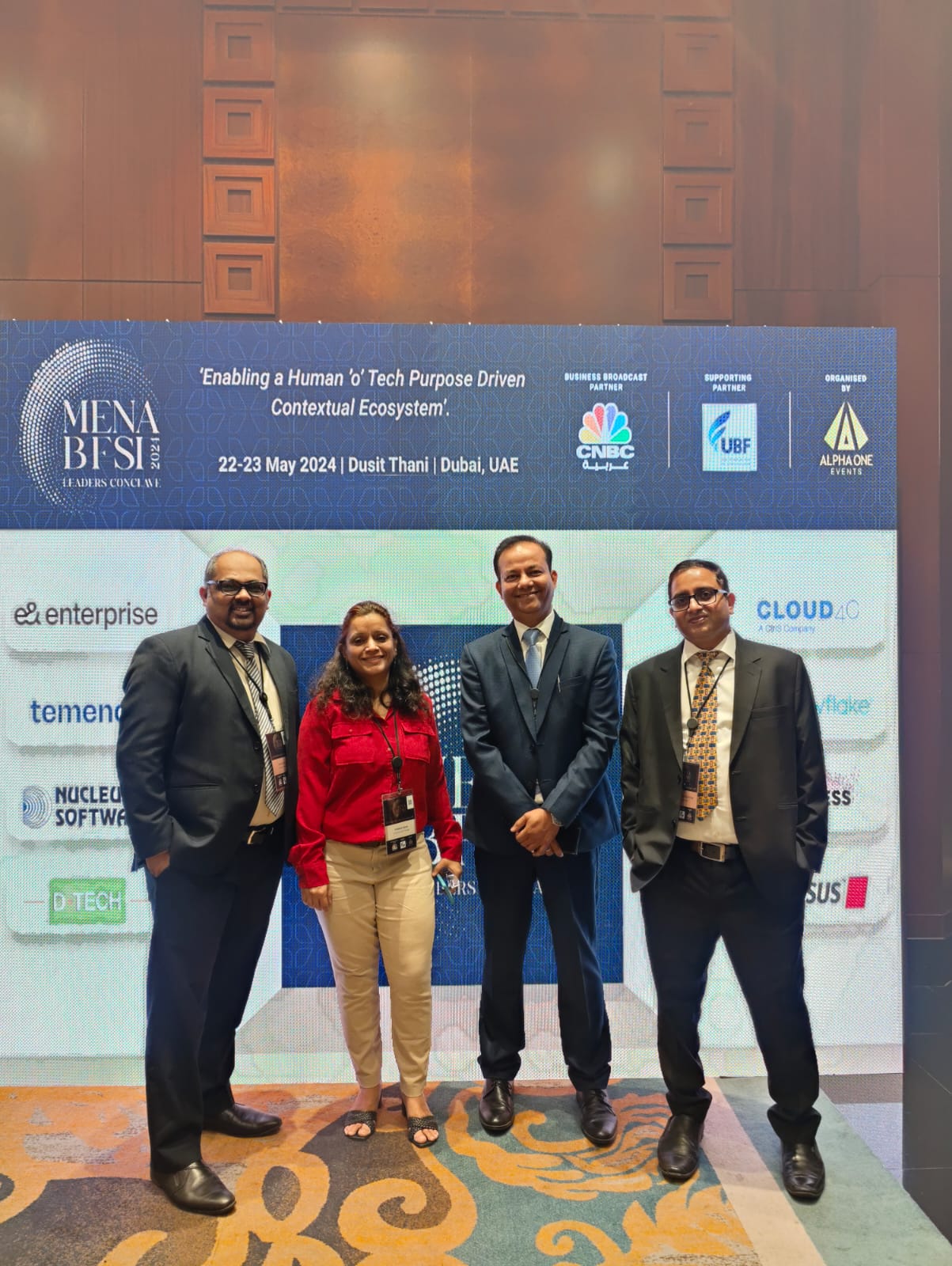 Nucleus Software Team at Mena BFSI Leaders Conclave 2024