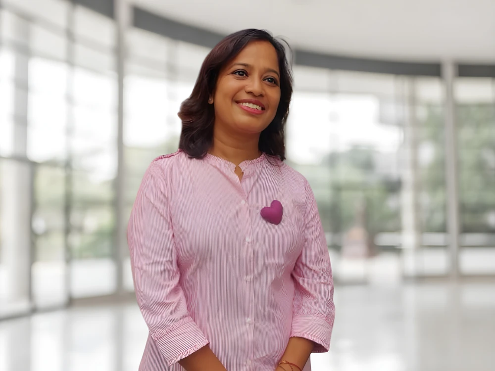 Subhasini reflecting on her 15-year journey of leadership and transformation at Nucleus Software