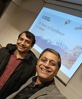 Peeyush Nagori with Pradeep Malik at Nucleus Software