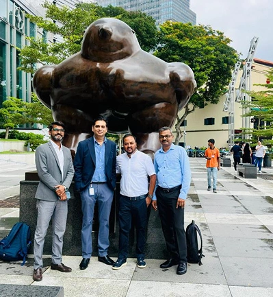 Arpit Garg with Team at Nucleus Software