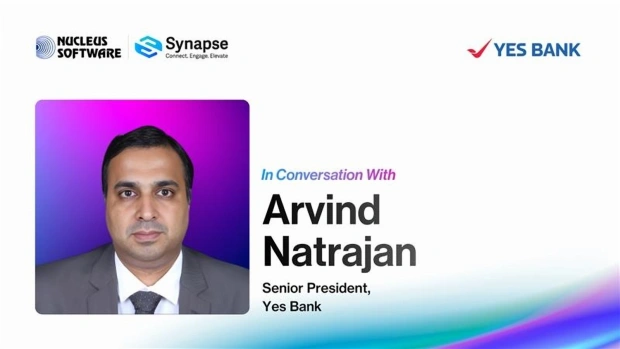 Arvind Natrajan discussing API-led lending transformation at YES BANK in Partnership with Nucleus Software