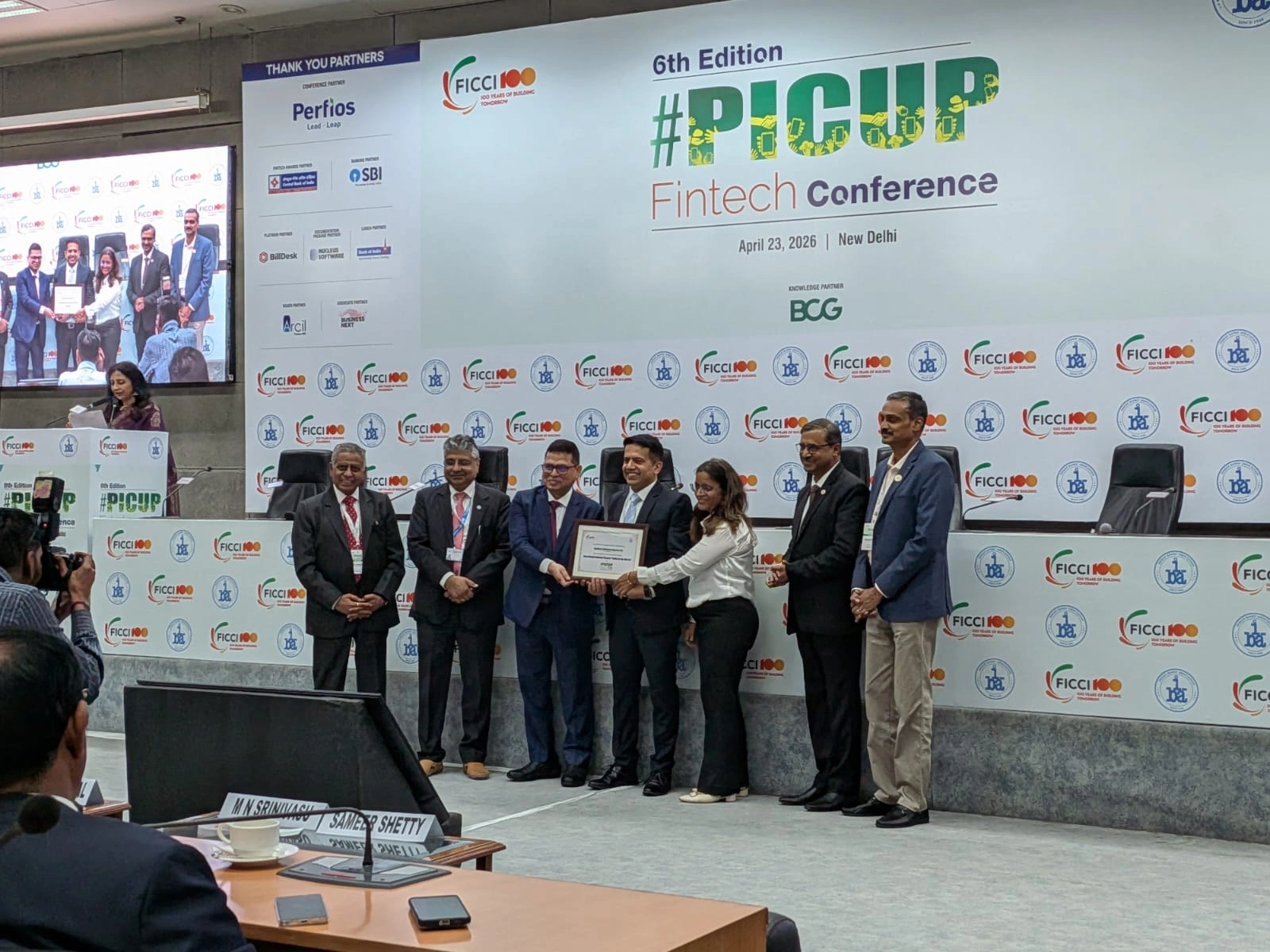 Nucleus Software Team at PICUP Fintech Conference & Awards 2026, New Delhi
