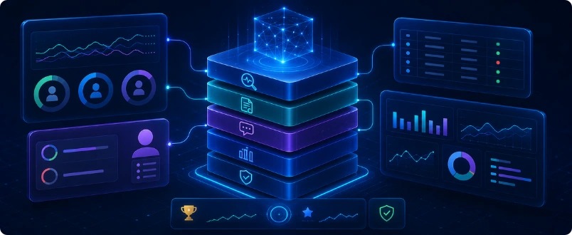 Explainable AI framework with model monitoring, audit trails, governance dashboards, and reason codes
