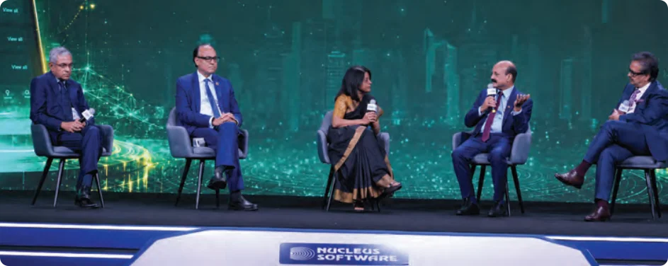 Latha Venkatesh in conversation with Rajiv Anand, Ashwini Kumar Tewari, Ashok Chandra, and Sanjay Agarwal